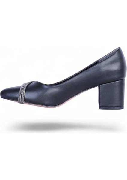 Pıno4 Siyah Kadın 7cm Topuklu Ayakkabı modelleri