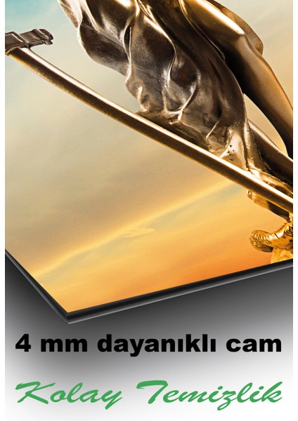 Hukuk ve Adalet Dikey Cam Tablo, Avukat, Iş, Ofis,makam Odası Hediyelik Büyük Tablo