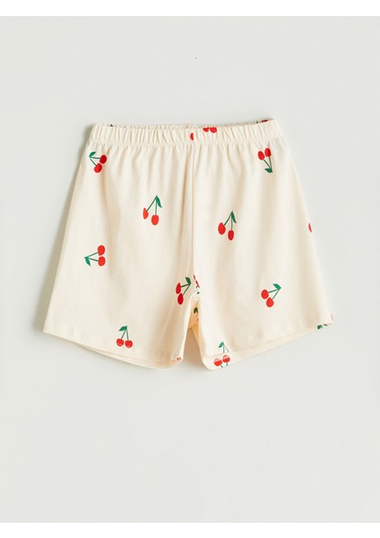 Yeni Sezon Beli Lastikli Kız Çocuk Pijama Şort modelleri