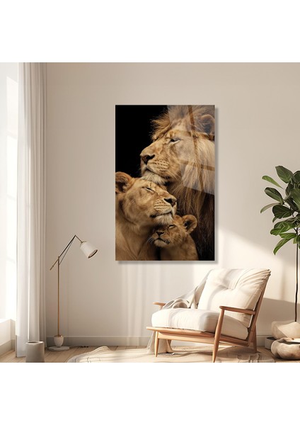 Aslan Ailesi Premium Cam Tablo Ev Ofis Büyük Boy Hediyelik Taraftar Gs Duvar Dekoru indirimleri