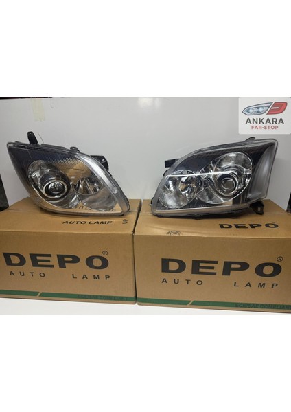 Toyota Avensis 2003 - 2005 Far Lambası Sağ-Sol Takım (Sağ - Sol Takım - 2 Far - Depo Marka) fiyatları