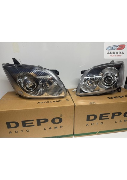 Toyota Avensis 2003 - 2005 Far Lambası Sağ-Sol Takım (Sağ - Sol Takım - 2 Far - Depo Marka) modelleri