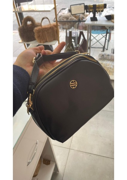 Çapraz Askılı 3 Gözlü Kadın Çapraz Çanta