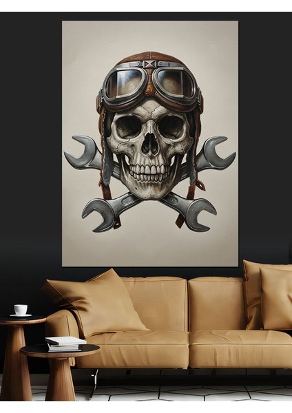 Kurukafa Pilot Gözlük Tamir Dekoratif Kanvas - Mdf Ahşap Tablo fiyatları