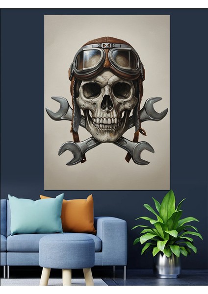 Kurukafa Pilot Gözlük Tamir Dekoratif Kanvas - Mdf Ahşap Tablo modelleri