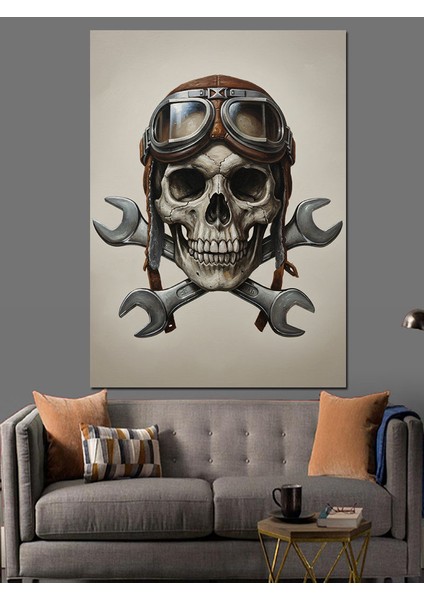 Kurukafa Pilot Gözlük Tamir Dekoratif Kanvas - Mdf Ahşap Tablo fırsatları