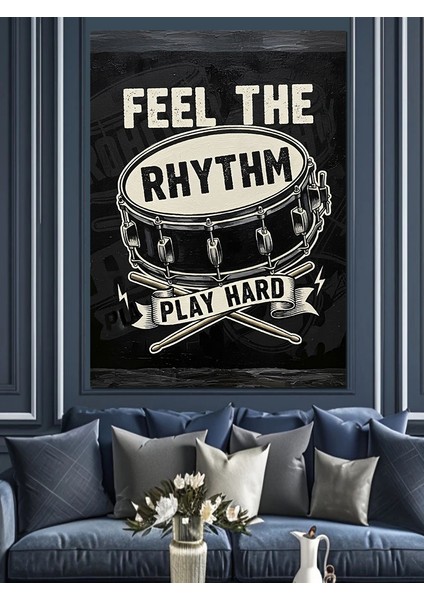 "ritmi Hisset" Posteri Dekoratif Kanvas - Mdf Ahşap Tablo