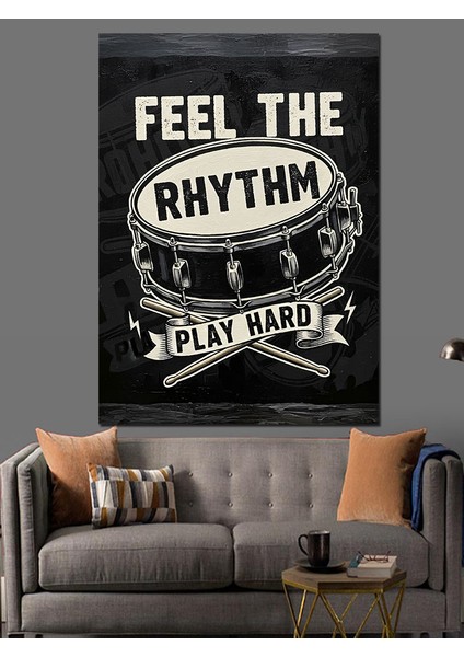 "ritmi Hisset" Posteri Dekoratif Kanvas - Mdf Ahşap Tablo modelleri