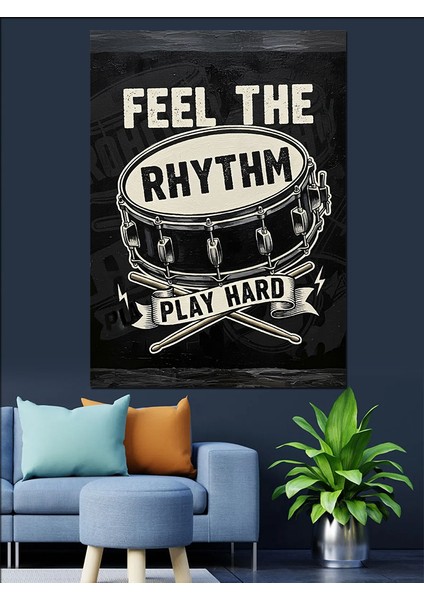 "ritmi Hisset" Posteri Dekoratif Kanvas - Mdf Ahşap Tablo fırsatları