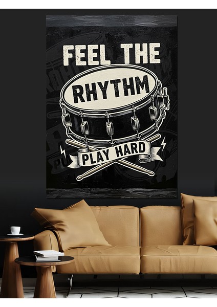 "ritmi Hisset" Posteri Dekoratif Kanvas - Mdf Ahşap Tablo indirimleri