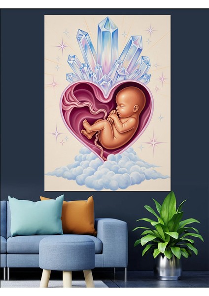 Anne Kalp ve Bebek Dekoratif Kanvas - Mdf Ahşap Tablo modelleri
