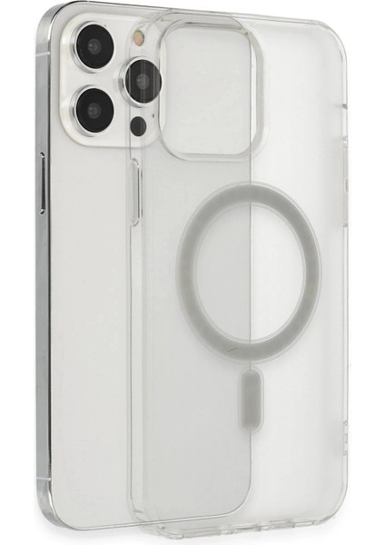 iPhone 14 Pro Max Kılıf Matte Şeffaf Magneticsafe - Şeffaf indirimleri