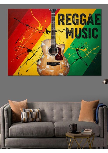 Reggae Müzik Poster Tasarımı Dekoratif Kanvas - Mdf Ahşap Tablo fiyatları