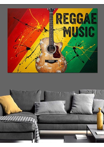 Reggae Müzik Poster Tasarımı Dekoratif Kanvas - Mdf Ahşap Tablo fırsatları