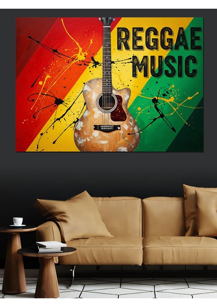 Reggae Müzik Poster Tasarımı Dekoratif Kanvas - Mdf Ahşap Tablo indirimleri