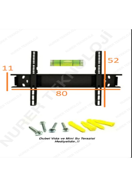 70'' 75'' 77'' 80'' 85'' 90'' 100'' Inç Inç Uyumlu 177 190 195 203 215 Ekran Tv Askı Aparatı