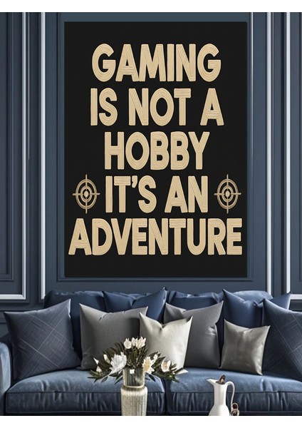 "oyun Bir Macera" Sözü Dekoratif Kanvas - Mdf Ahşap Tablo fiyatları