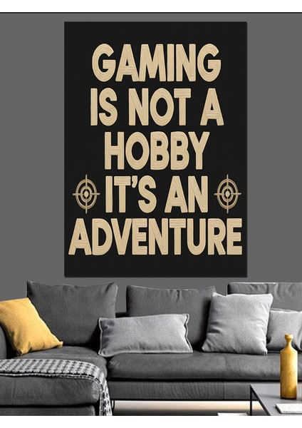 "oyun Bir Macera" Sözü Dekoratif Kanvas - Mdf Ahşap Tablo modelleri