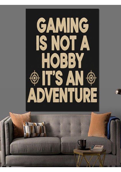 "oyun Bir Macera" Sözü Dekoratif Kanvas - Mdf Ahşap Tablo fırsatları