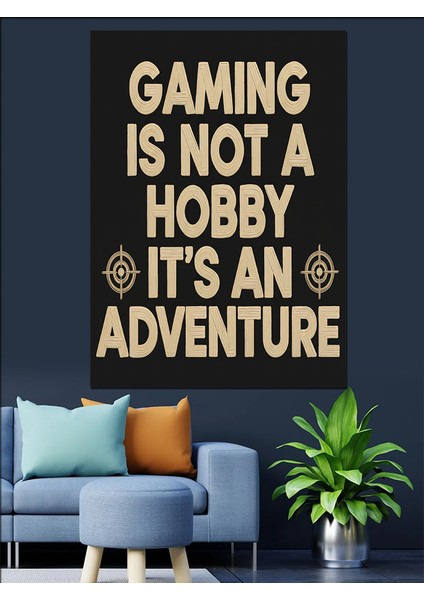 "oyun Bir Macera" Sözü Dekoratif Kanvas - Mdf Ahşap Tablo indirimleri