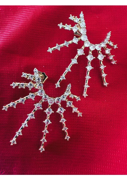 Exclusive Seri Modern Günlük Zarif Işıltılı Design Küpe