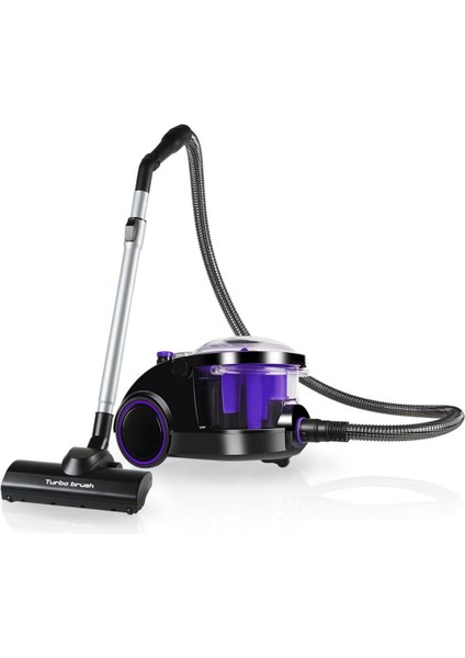 850W Toz Torbasız Bora ET11133 Su Filtreli Süpürge, Hepa 13 Filtre, Siyah-Mor fiyatları
