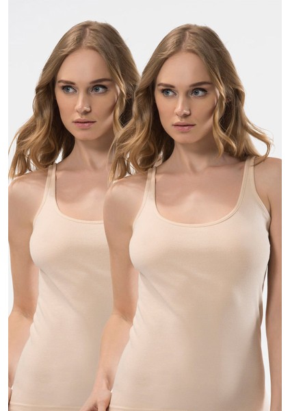 Kadın U Yaka Askılı 2’li Kaşkorse Atlet 289/TEN