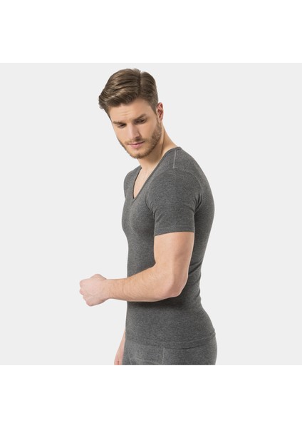 Termal V Yaka Kısa Kol (Unisex) 191/GRI fiyatları