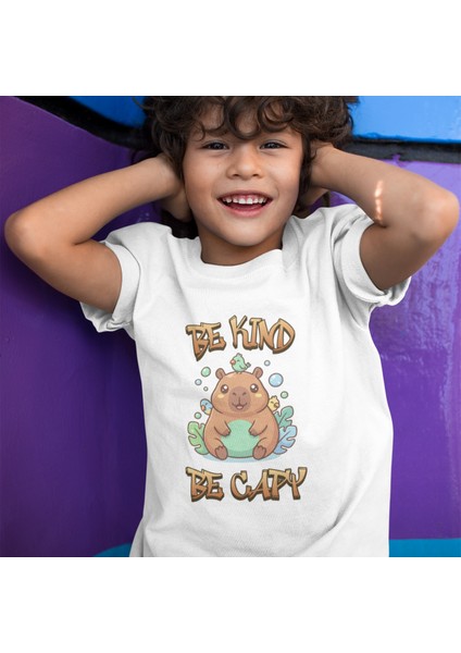 Be Kind, Be Capy – Çocuk Tişörtü