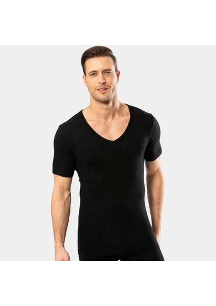- Termal Kısa Kol V Yaka 1602/SIYAH fiyatları