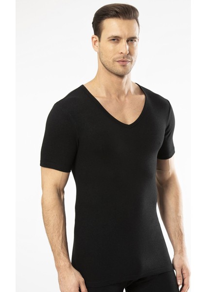 - Termal Kısa Kol V Yaka 1602/SIYAH indirimleri