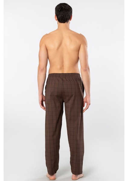 Erkek Dokuma Pijama Tek Alt 2240/KAHVE 1 fırsatları