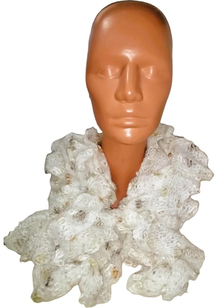 Kadın Örgü Atkı Kırık Beyaz fiyatları