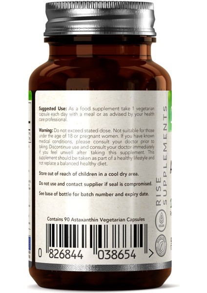 Astaxanthin 12 Mg – 90 Vejetaryen Kapsül fiyatları