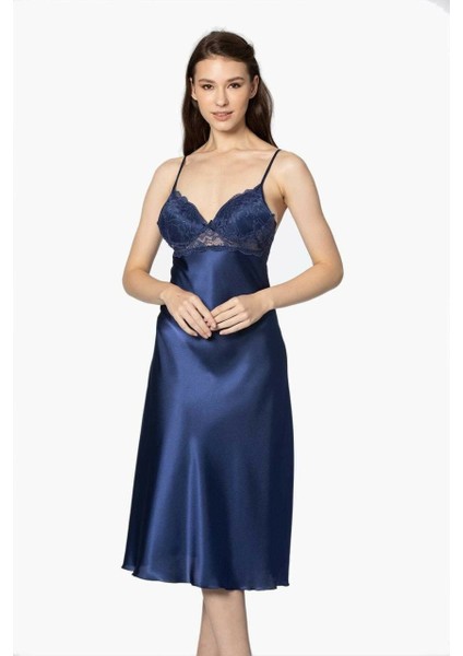 Uzun Saten Sabahlık Gecelik Set 4370 fırsatları