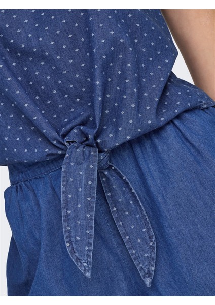 Onlnova Azure Knot Sınglet Ptm Kadın Mavi T-Shirt - 15343004 fırsatları