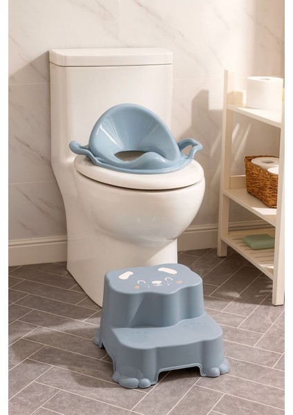 Kaydırmaz Çocuk Klozet Adaptörü ve 2’li Basamak Seti indirimleri