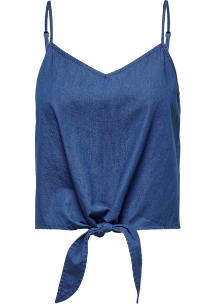 Onlnova Azure Knot Sınglet Ptm Kadın Mavi T-Shirt - 15343004