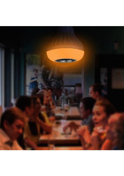 PARTİ AMPULÜ LED Muzikli Ampul / Uygulama Kontrollü ve Kumandalı Bluetooth Işıklı 7W LED Ampul ve Hoparlör fırsatları