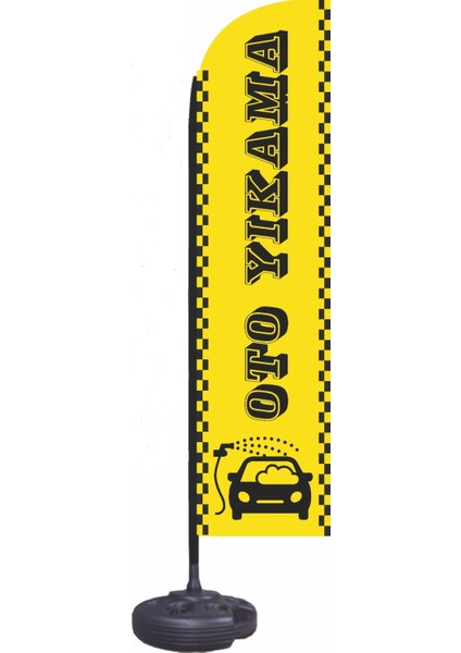 Sarı Oto Yıkama Bayrak Takımı