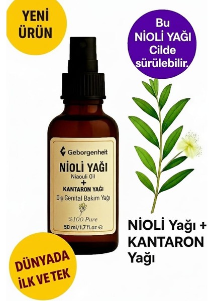 NİOLİ YAĞI + Kantaron Dış Genital Bakım Yağı 50ml. %100 Doğal İntim Bakım Yağı fırsatları
