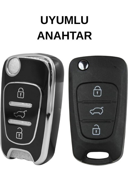Hyundai Kia I10 I20 I30 IX25 IX35 Elentra Ceed Picanto Rio 3 Buton Nano Anahtar Kılıfı Sustalı fiyatları