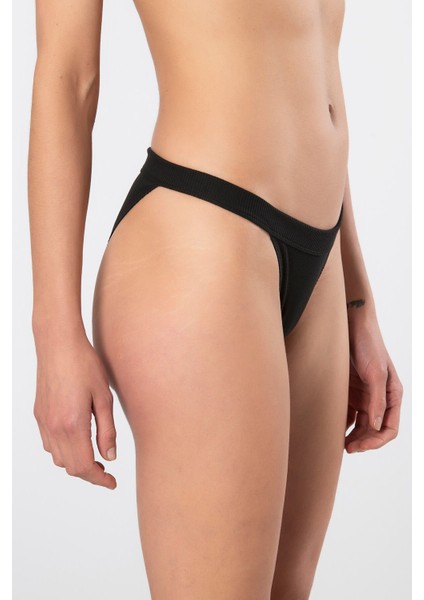 Kadın Likralı Ribana Tanga 2'li Paket 931/SIYAH modelleri