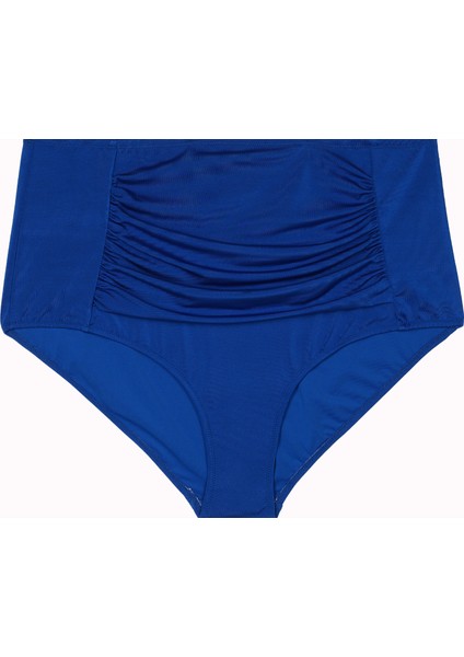 Büyük Beden Yüksek Bel Karın Toparlayıcı Tek Bikini Alt