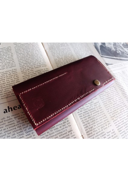 Crazy Gerçek Deri Tamamen El Emeği Özel Kalemleriniz Için Kalemlik Kalemkutu (8*18CM ) NLU81