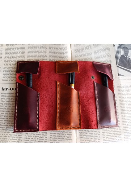 Crazy Gerçek Deri Tamamen El Emeği Özel Kalemleriniz Için Kalemlik Kalemkutu (8*18CM ) NLU81 fiyatları