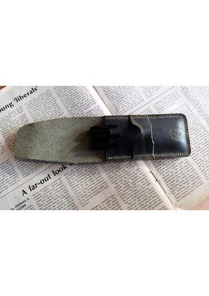 Gerçek Deri Özel Kalemleriniz Için Kalemlik ( 2*3 Kalem Için ) 27 cm \ 6 cm NLU80 fırsatları