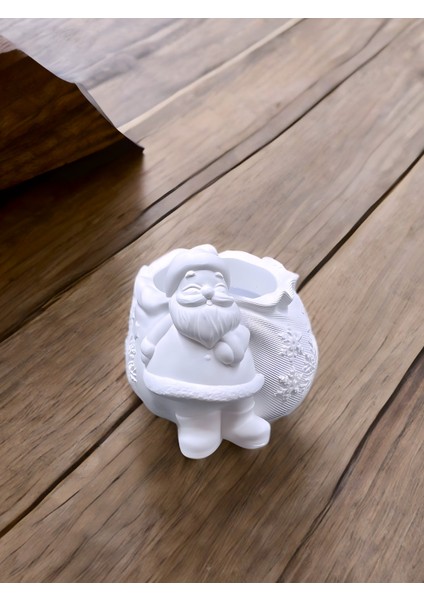 Noel Baba Figürlü Kabartmalı Dekoratif % 100 Doğal Soya Mum Hoş Kokulu Yılbaşı Temalı Tasarım Ev Dekorasyonu ve Özel Hediye fiyatları