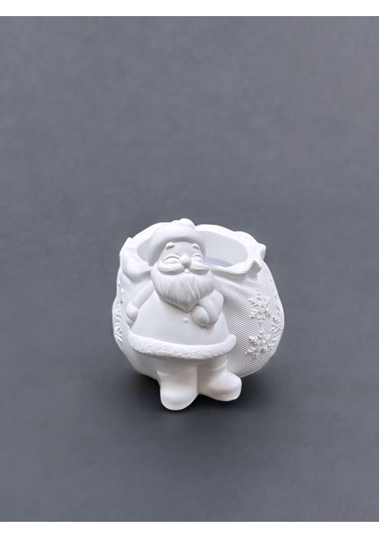 Noel Baba Figürlü Kabartmalı Dekoratif % 100 Doğal Soya Mum Hoş Kokulu Yılbaşı Temalı Tasarım Ev Dekorasyonu ve Özel Hediye modelleri