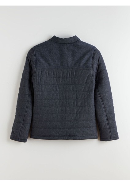 Özmarka Yeni Sezon Slim Fit Gömlek Yaka Erkek Mont